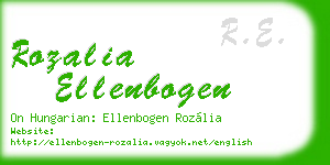 rozalia ellenbogen business card