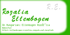 rozalia ellenbogen business card